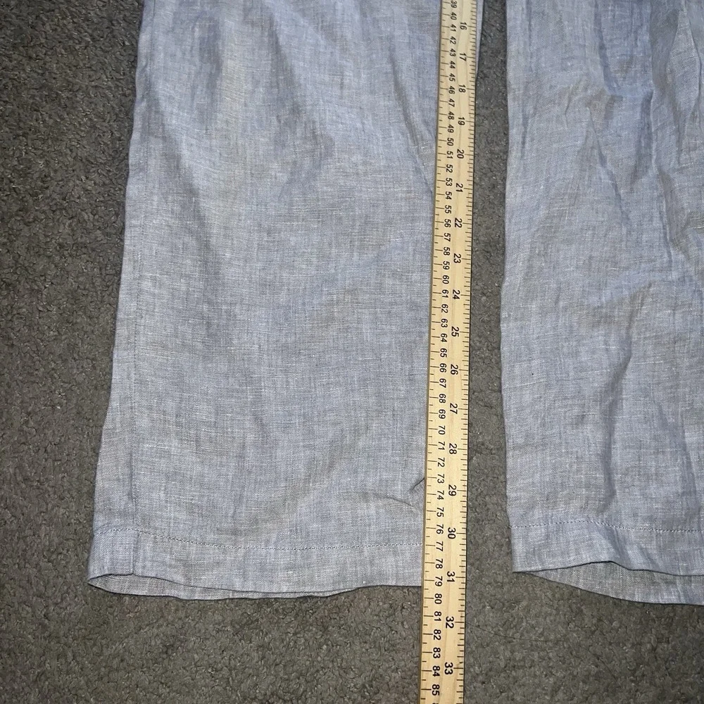 J Crew Oarsman Pants Mens 31x32 Gray Linen Lightweight Beach Casual Summer